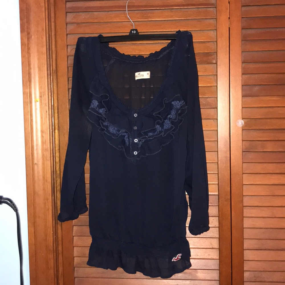Hollister sheer blouse